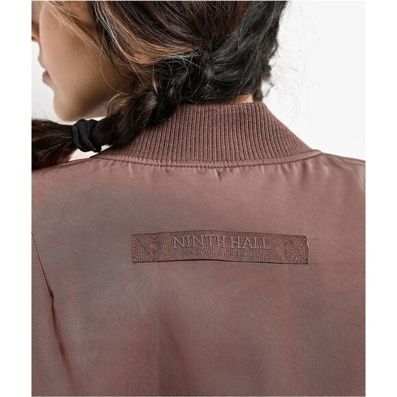 Ninth Hall Orion Brown Bomber Jacket Size Medium - Picture 5 of 11